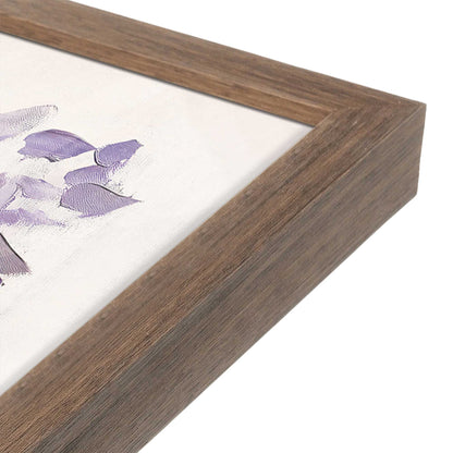 [Color:Walnut], Picture of art in a Walnut frame at an angle