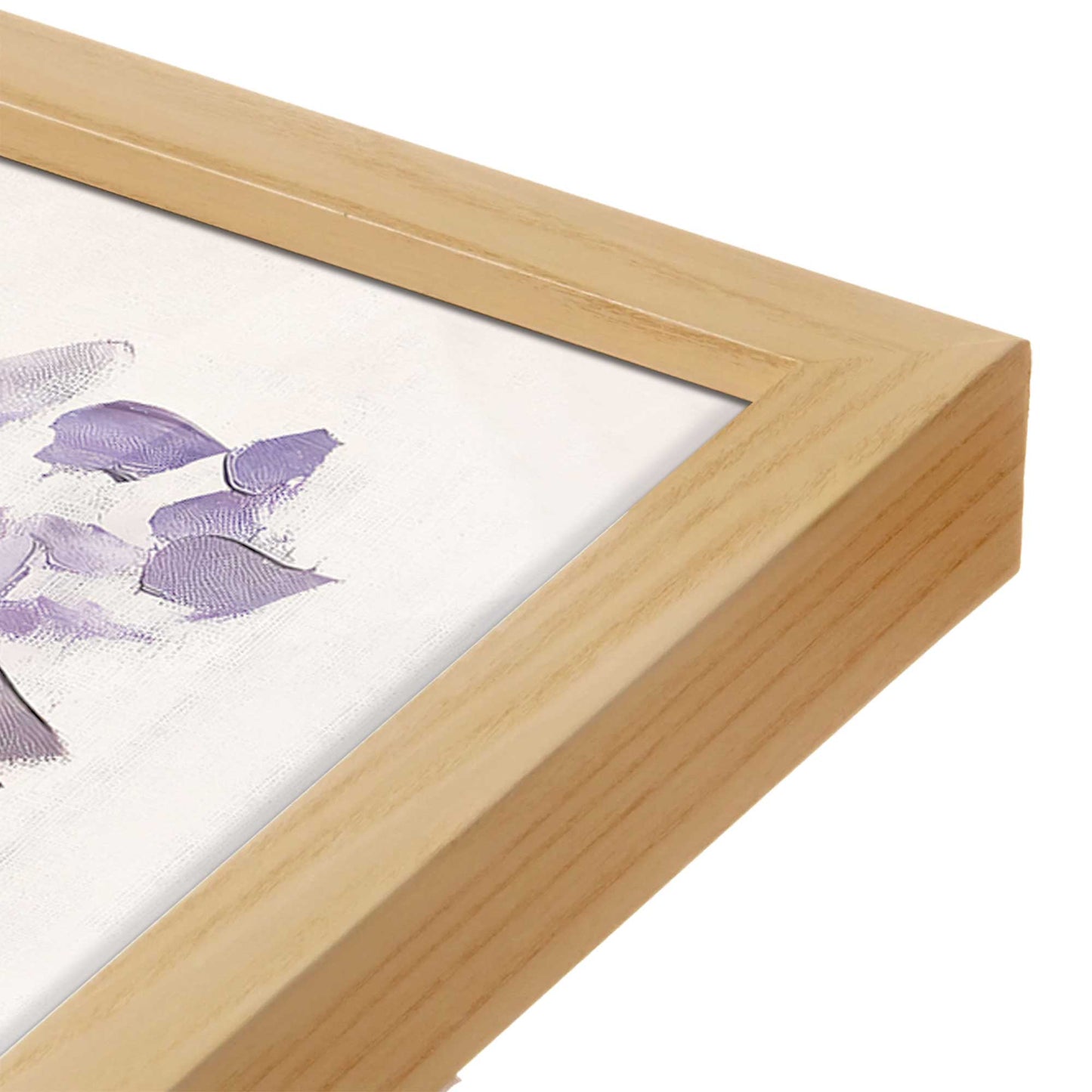 [Color:American Maple], Picture of art in a American Maple frame at an angle