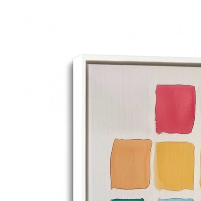 [Color:Opaque White], Picture of art in a White frame at an angle