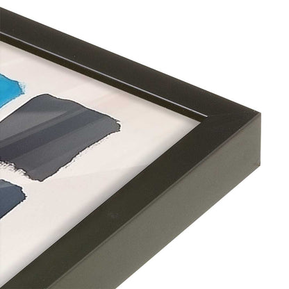 [Color:Satin Black], Picture of art in a Satin Black frame at an angle