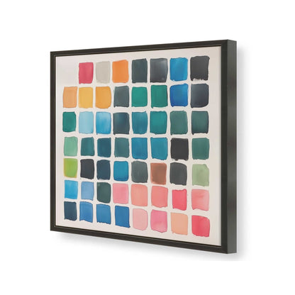 [Color:Satin Black], Picture of art in a Satin Black frame of the corner