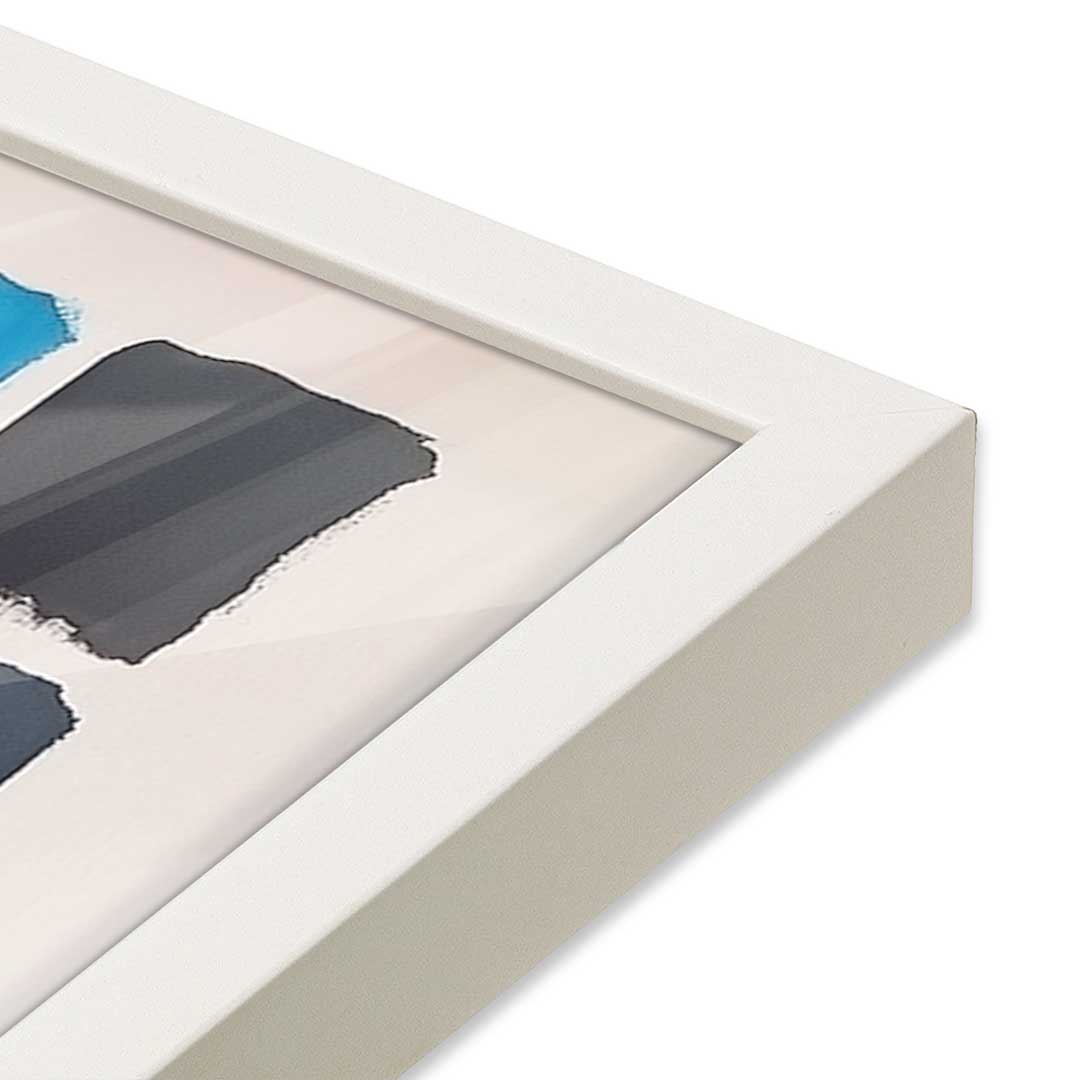 [Color:Opaque White], Picture of art in a Opaque White frame at an angle