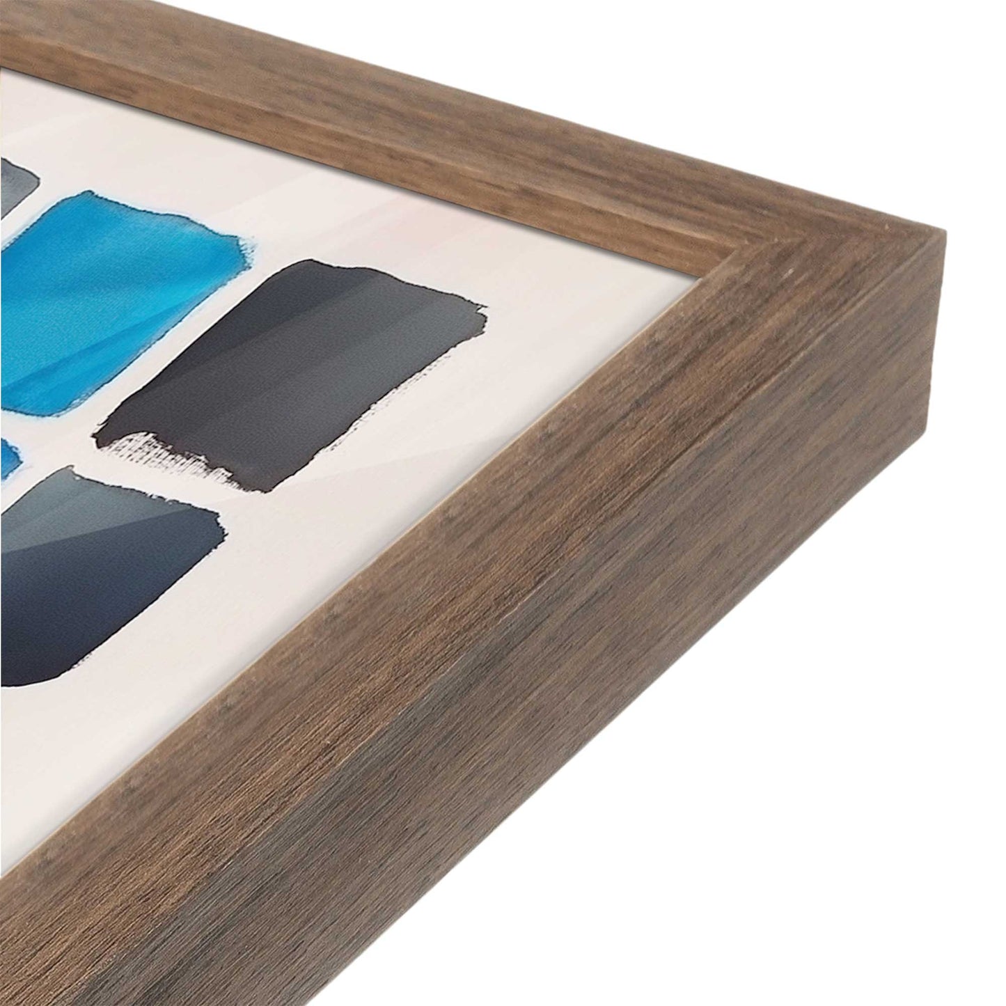 [Color:Walnut], Picture of art in a Walnut frame at an angle