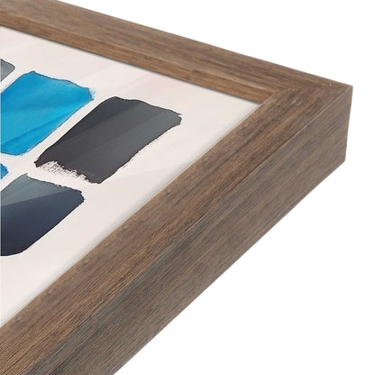 [Color:Walnut], Picture of art in a Walnut frame at an angle