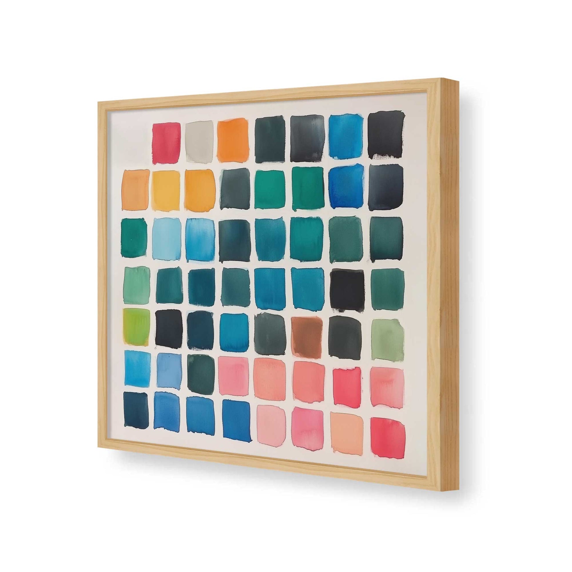[Color:American Maple], Picture of art in a American Maple frame of the corner