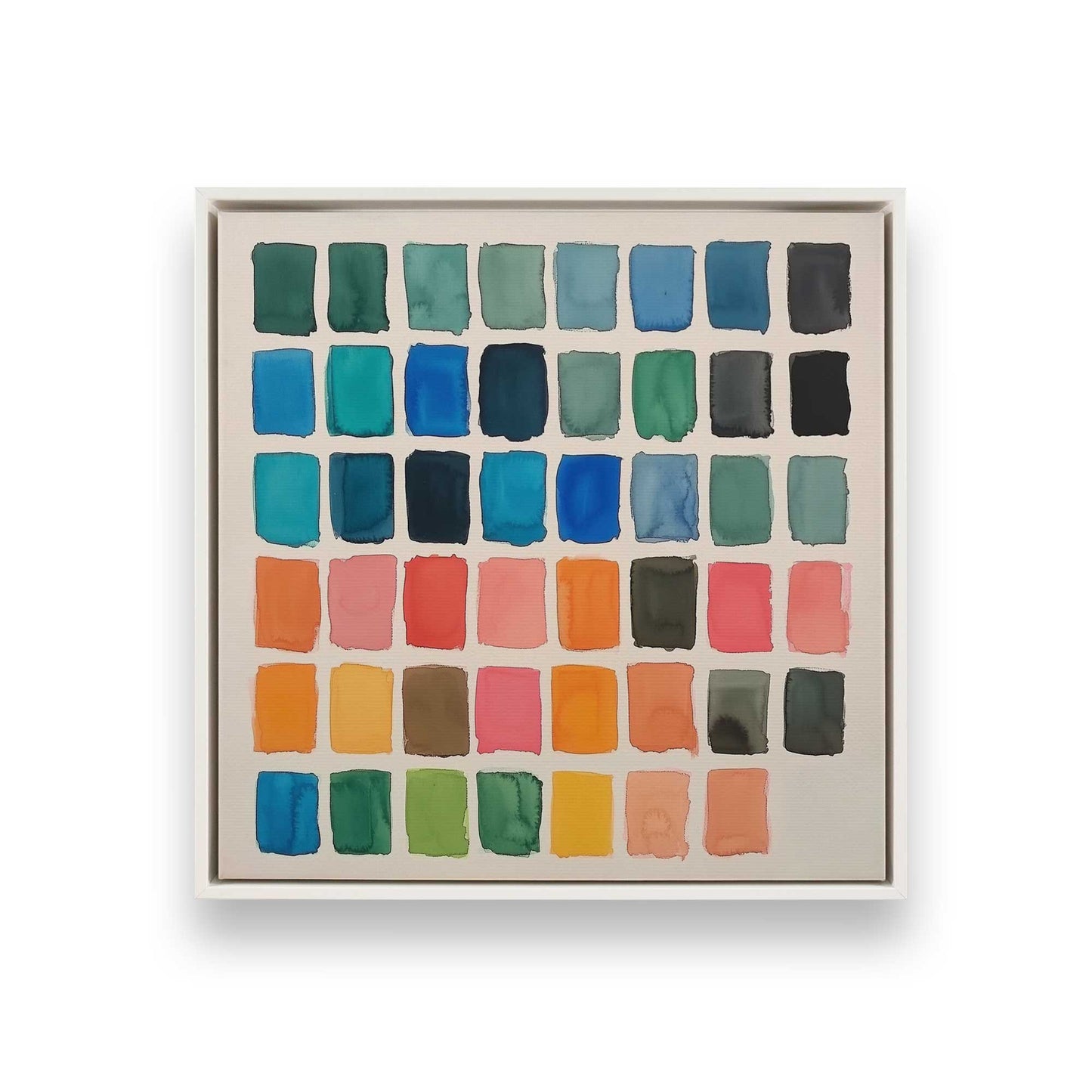 [Color:Opaque White], Picture of art in a White frame