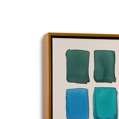 [Color:Polished Gold], Picture of art in a Polished Gold frame at an angle