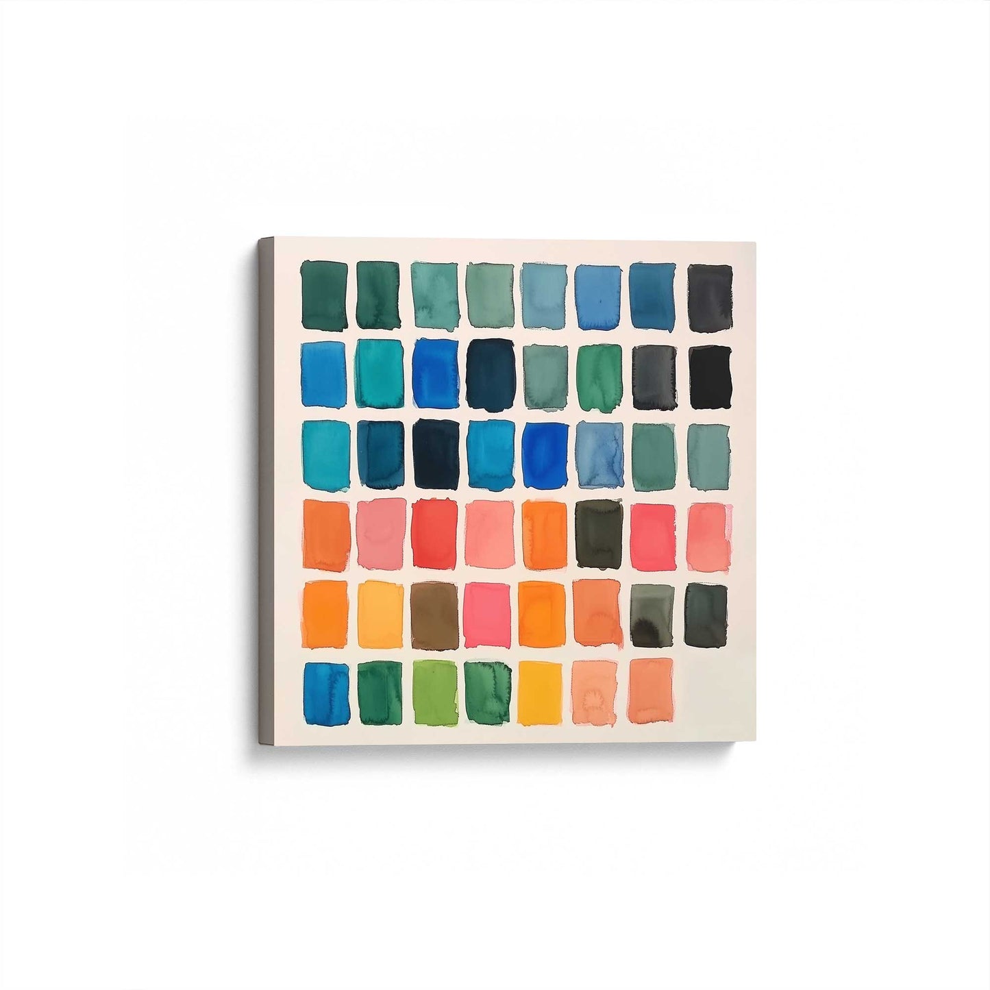 [Color:Stretched Canvas], Picture of art at an angle