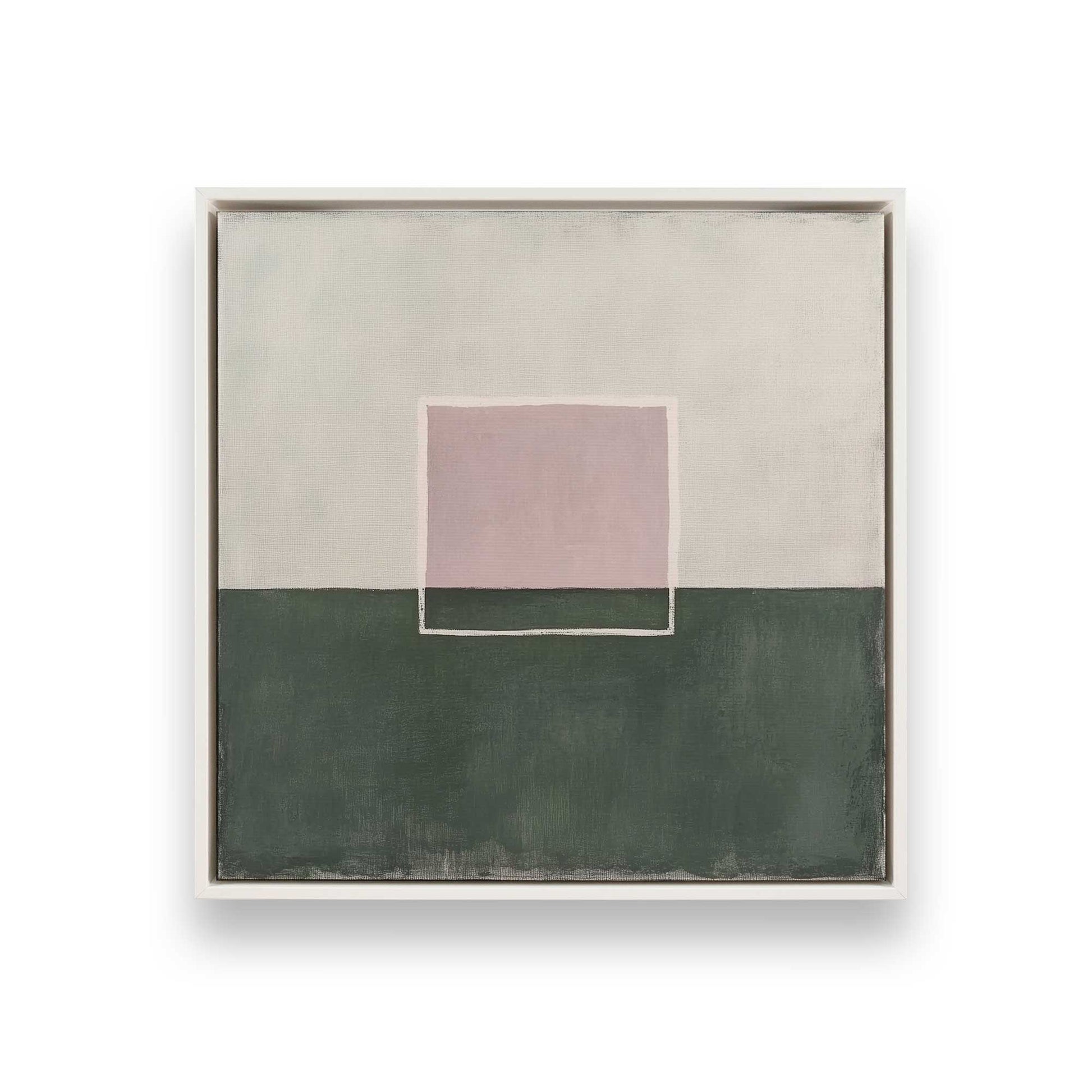 [Color:Opaque White], Picture of art in a White frame