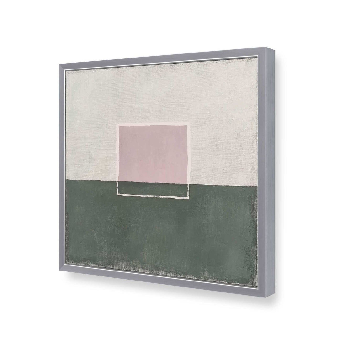 [Color:Polished Chrome], Picture of art in a Polished Chrome frame of the corner