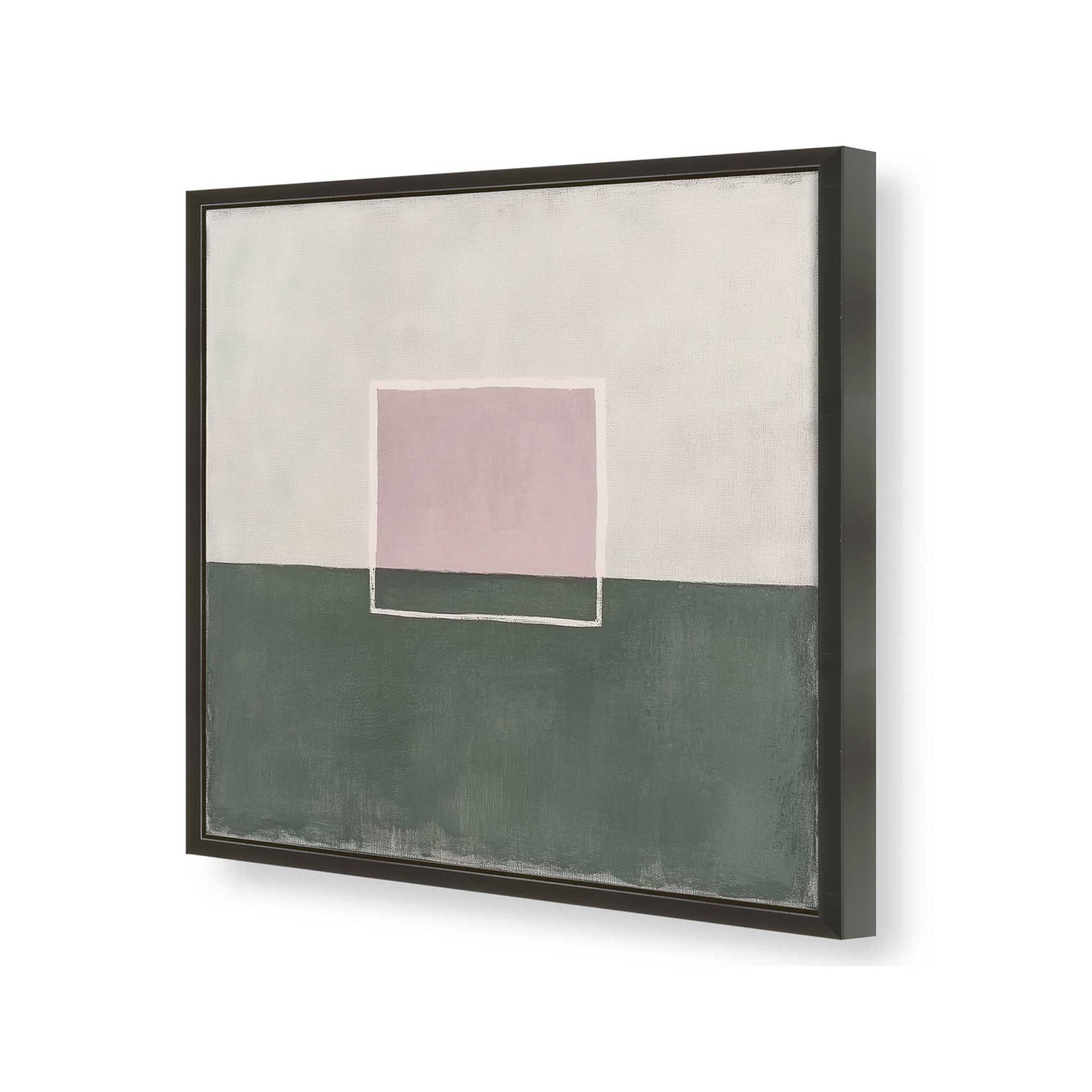 [Color:Satin Black], Picture of art in a Satin Black frame of the corner