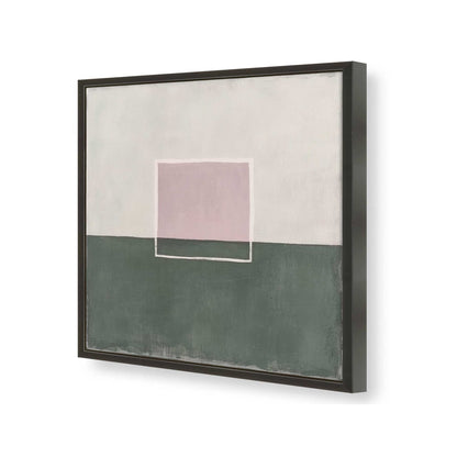 [Color:Satin Black], Picture of art in a Satin Black frame of the corner