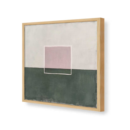 [Color:American Maple], Picture of art in a American Maple frame of the corner
