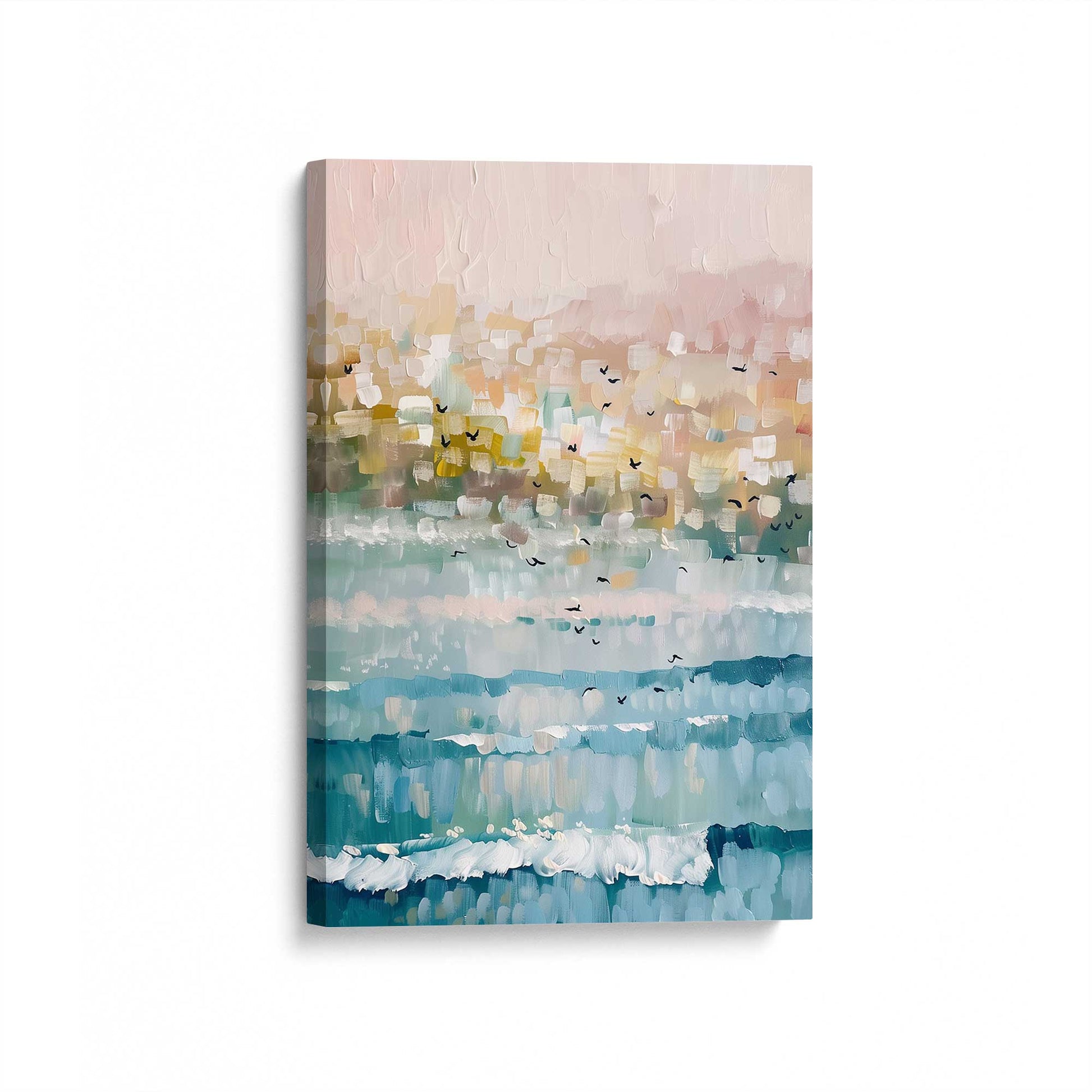 [Color:Stretched Canvas], Picture of art at an angle