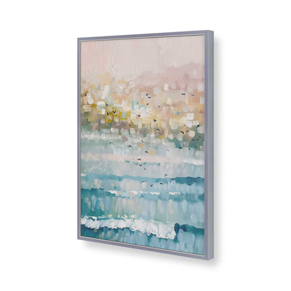 [Color:Polished Chrome], Picture of art in a Polished Chrome frame of the corner
