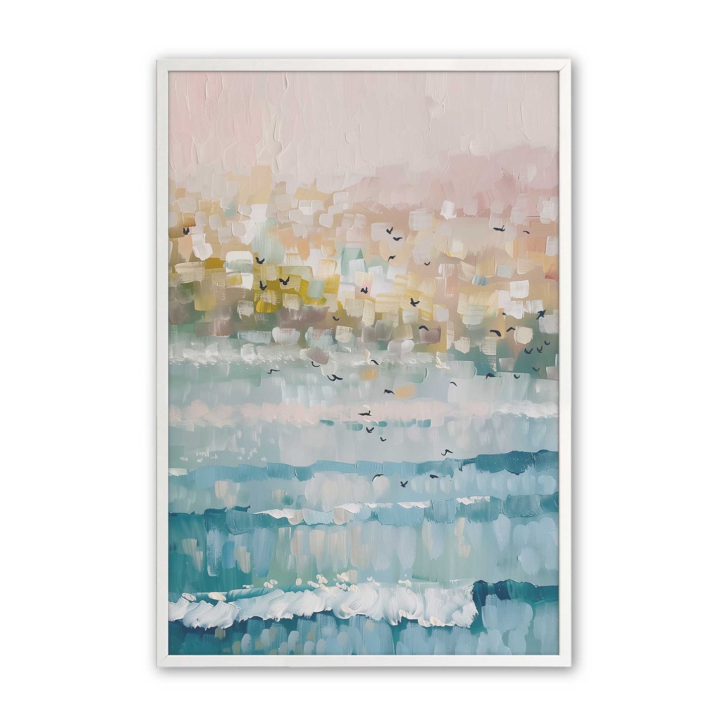 [Color:Opaque White], Picture of art in a Opaque White frame