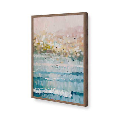 [Color:Walnut], Picture of art in a Walnut frame of the corner