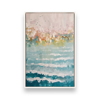 [Color:Opaque White], Picture of art in a White frame