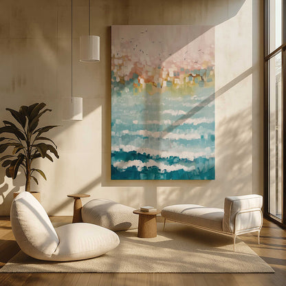 [Color:Stretched Canvas], Picture of art in a room