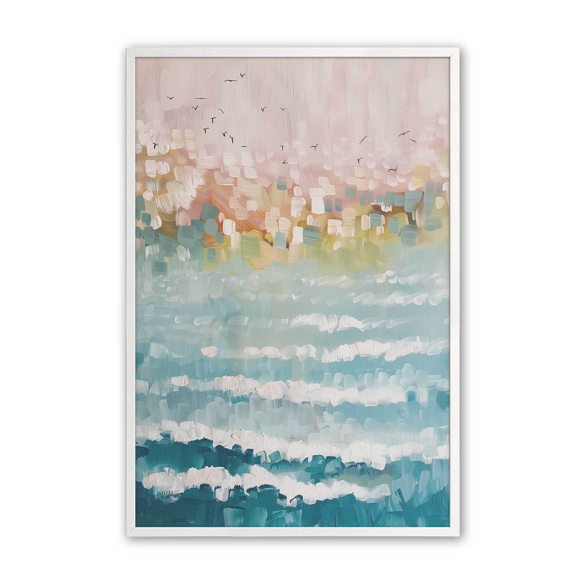 [Color:Opaque White], Picture of art in a Opaque White frame