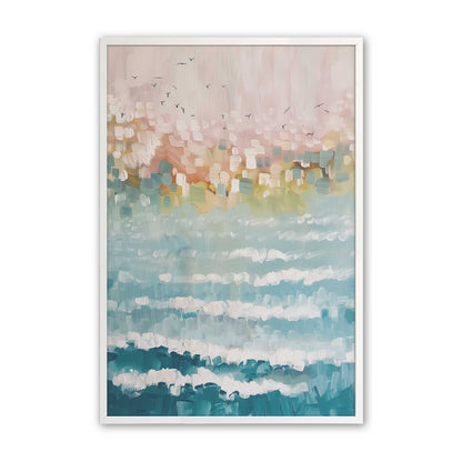 [Color:Opaque White], Picture of art in an Opaque White frame