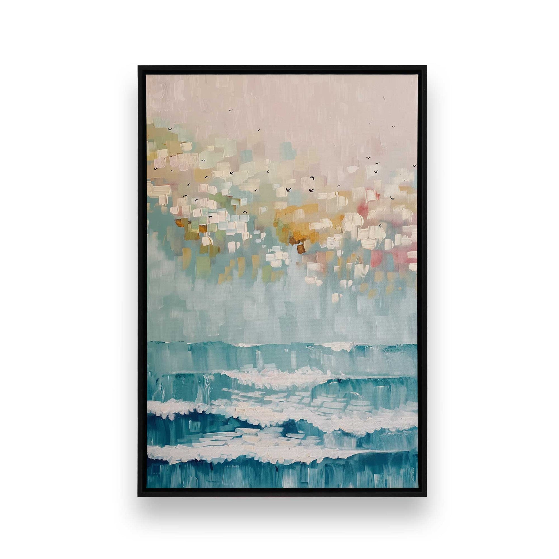 [Color:Satin Black], Picture of art in a Satin Black frame