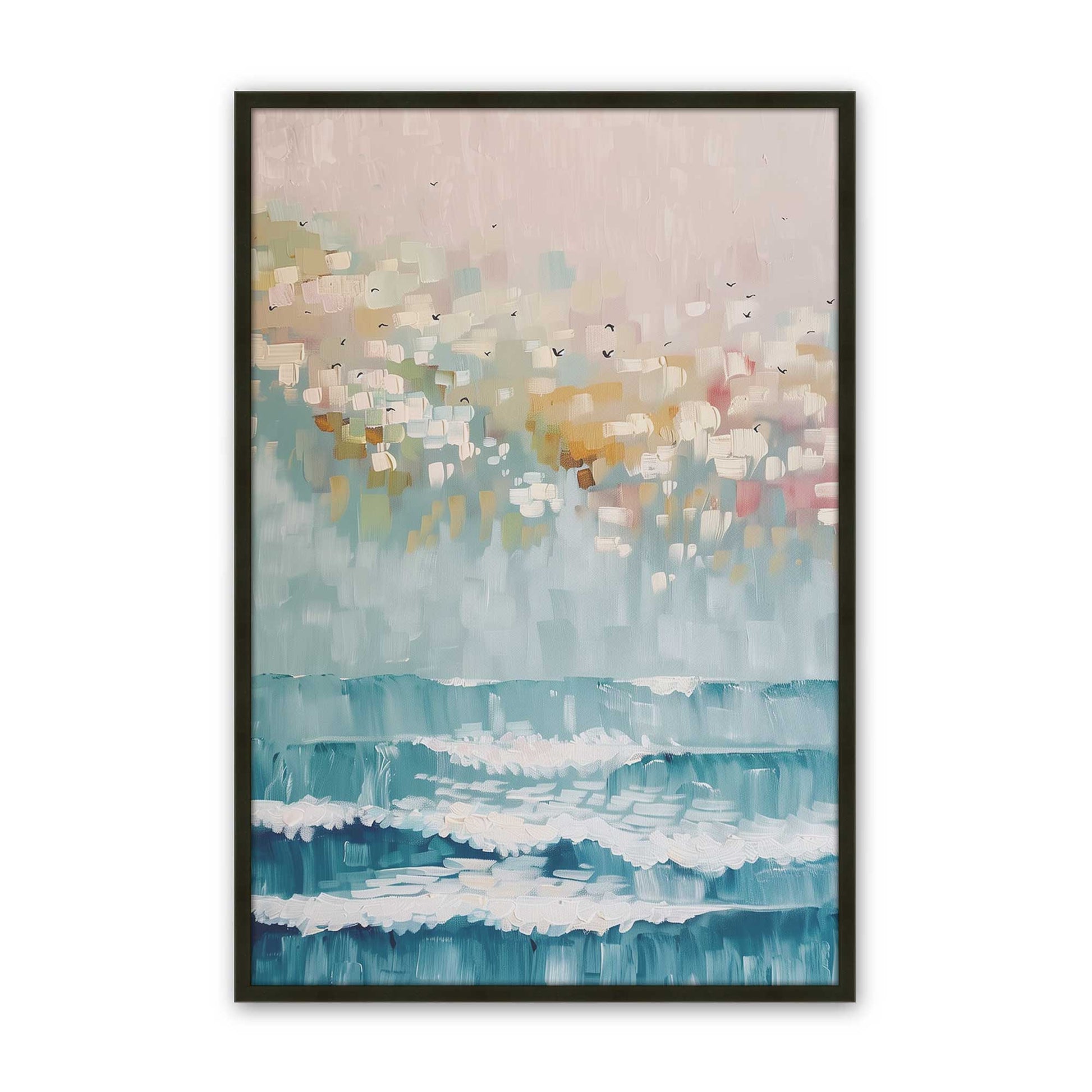 [Color:Satin Black], Picture of art in a Satin Black frame