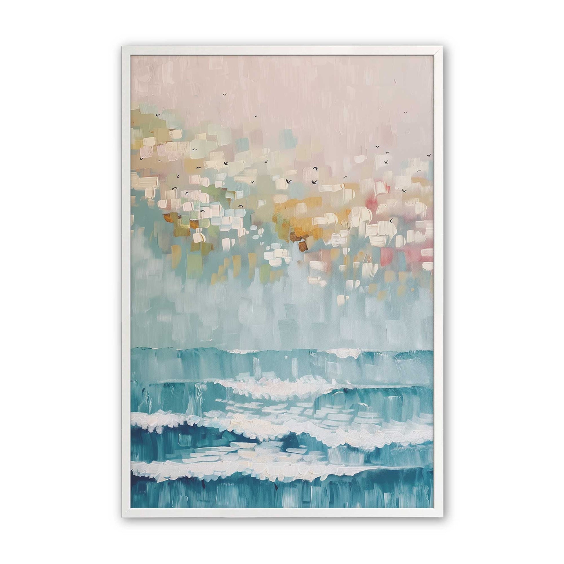 [Color:Opaque White], Picture of art in a Opaque White frame