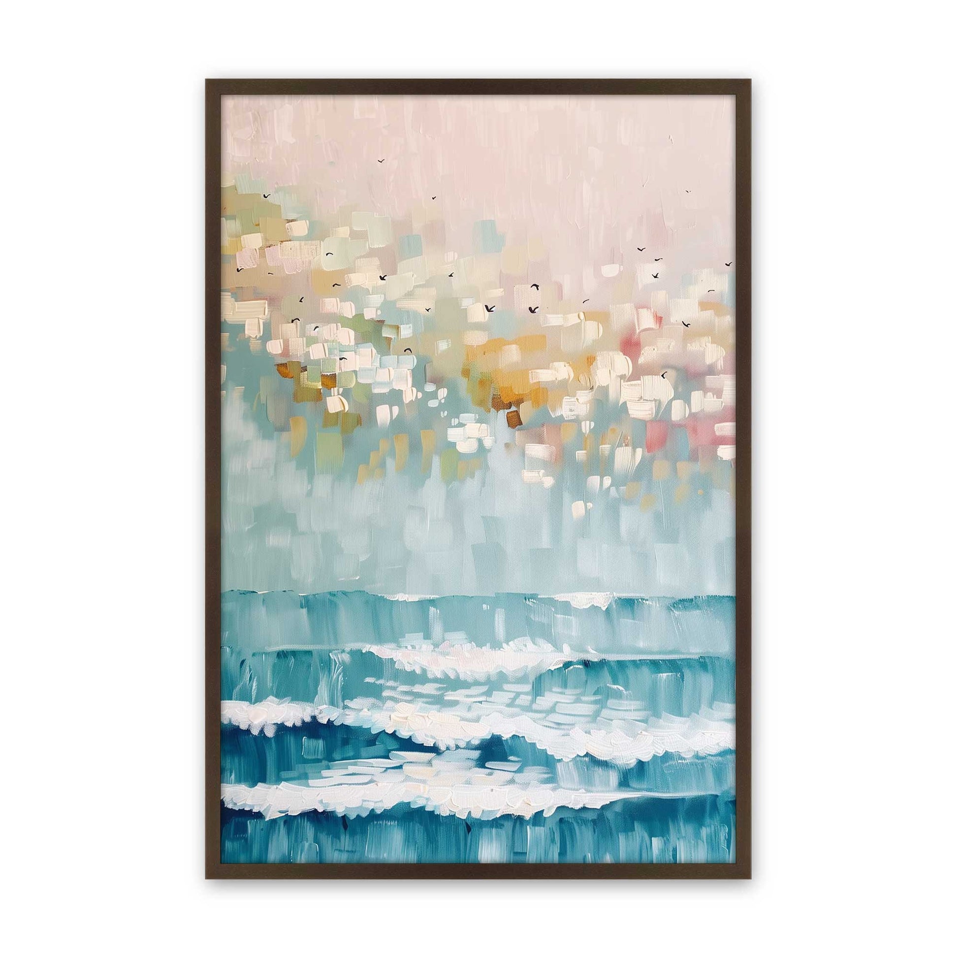 [Color:Brown], Picture of art in a Brown frame