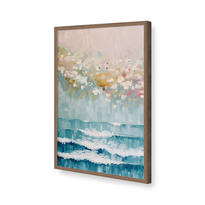[Color:Walnut], Picture of art in a Walnut frame of the corner