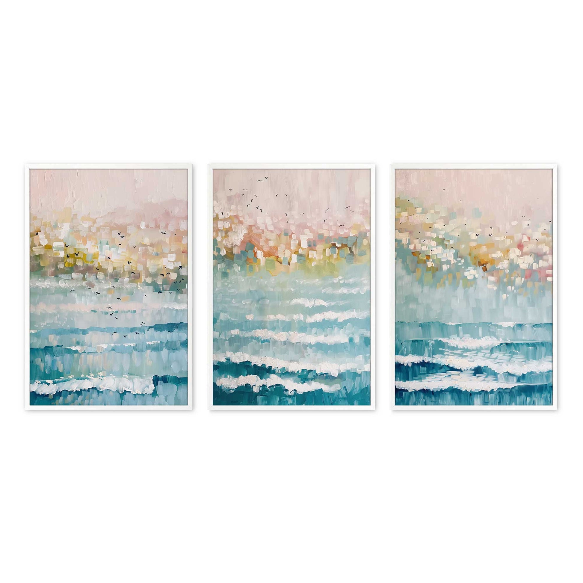[Color:Opaque White], Picture of art in an Opaque White frame
