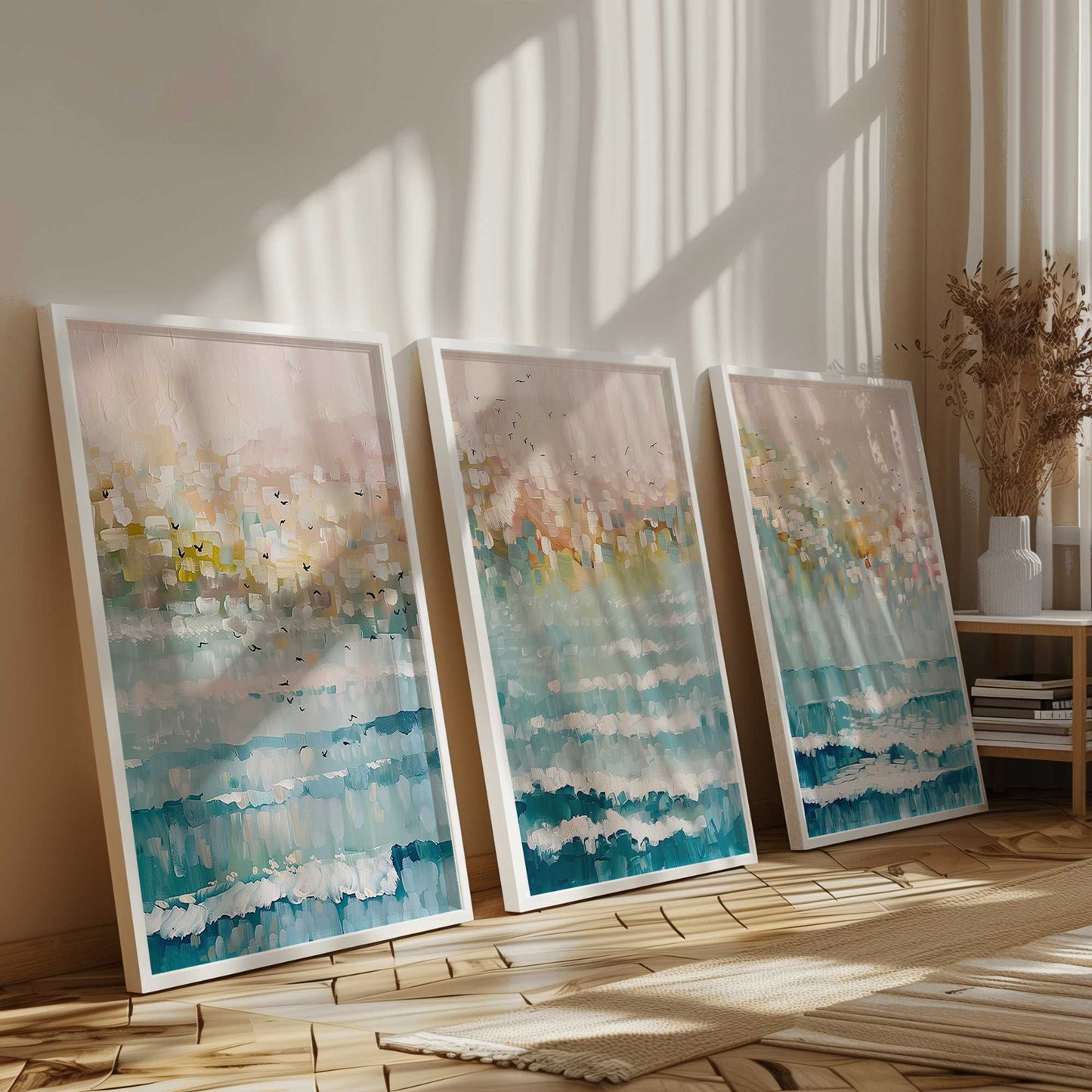[Color:Satin Black], Picture of art in a Satin Black frame