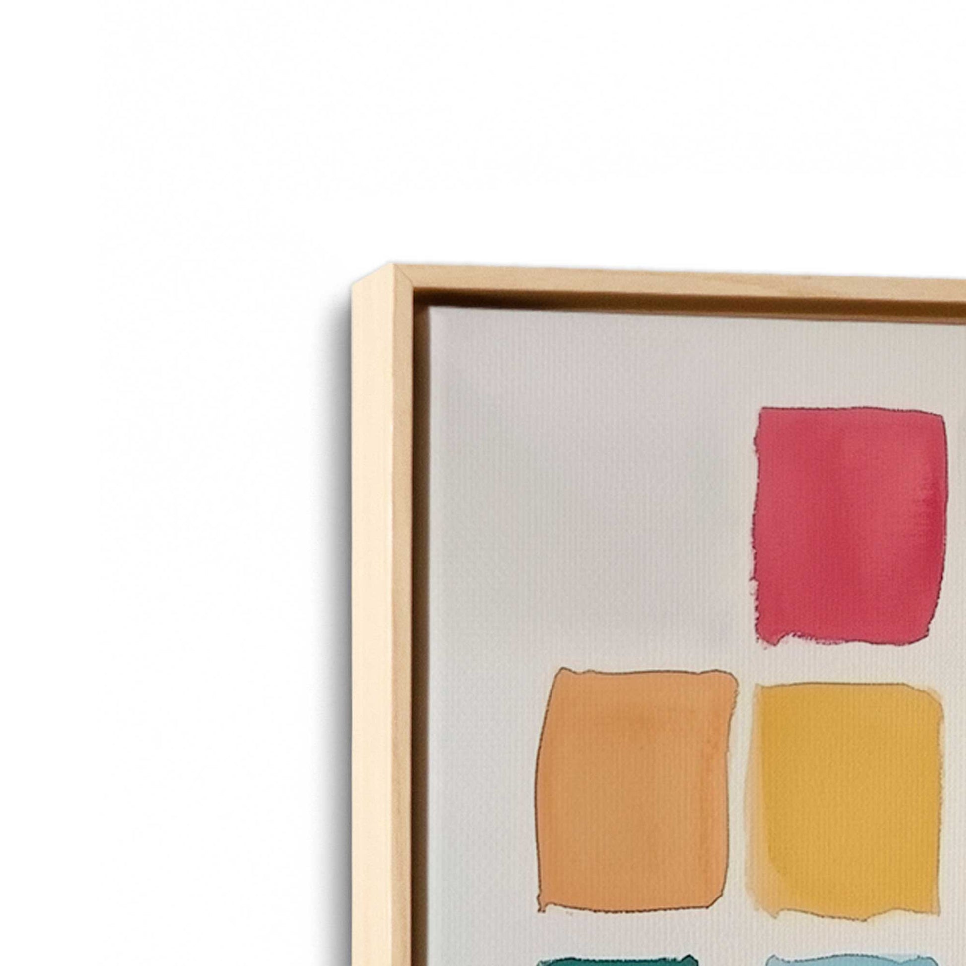 [Color:American Maple], Picture of art in an American Maple frame at an angle
