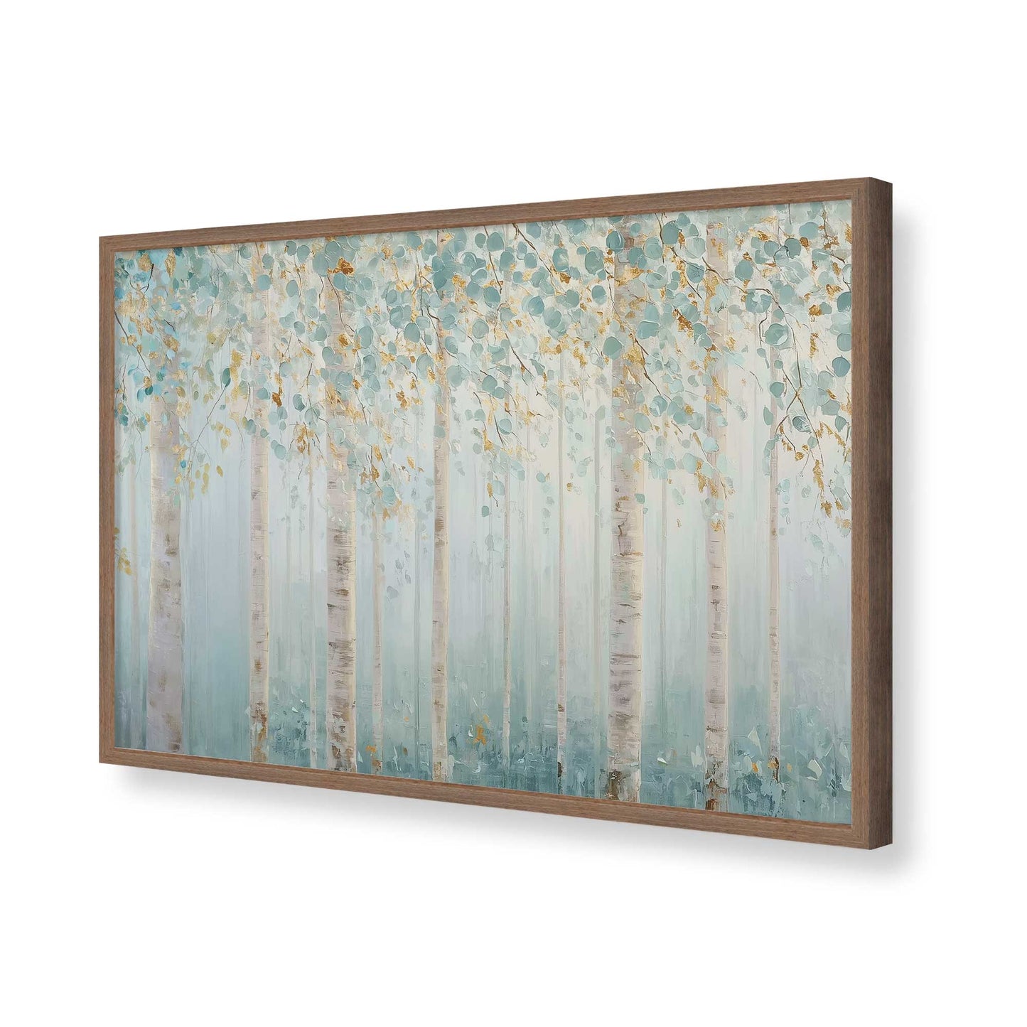 [Color:Walnut], Picture of art in a Walnut frame of the corner