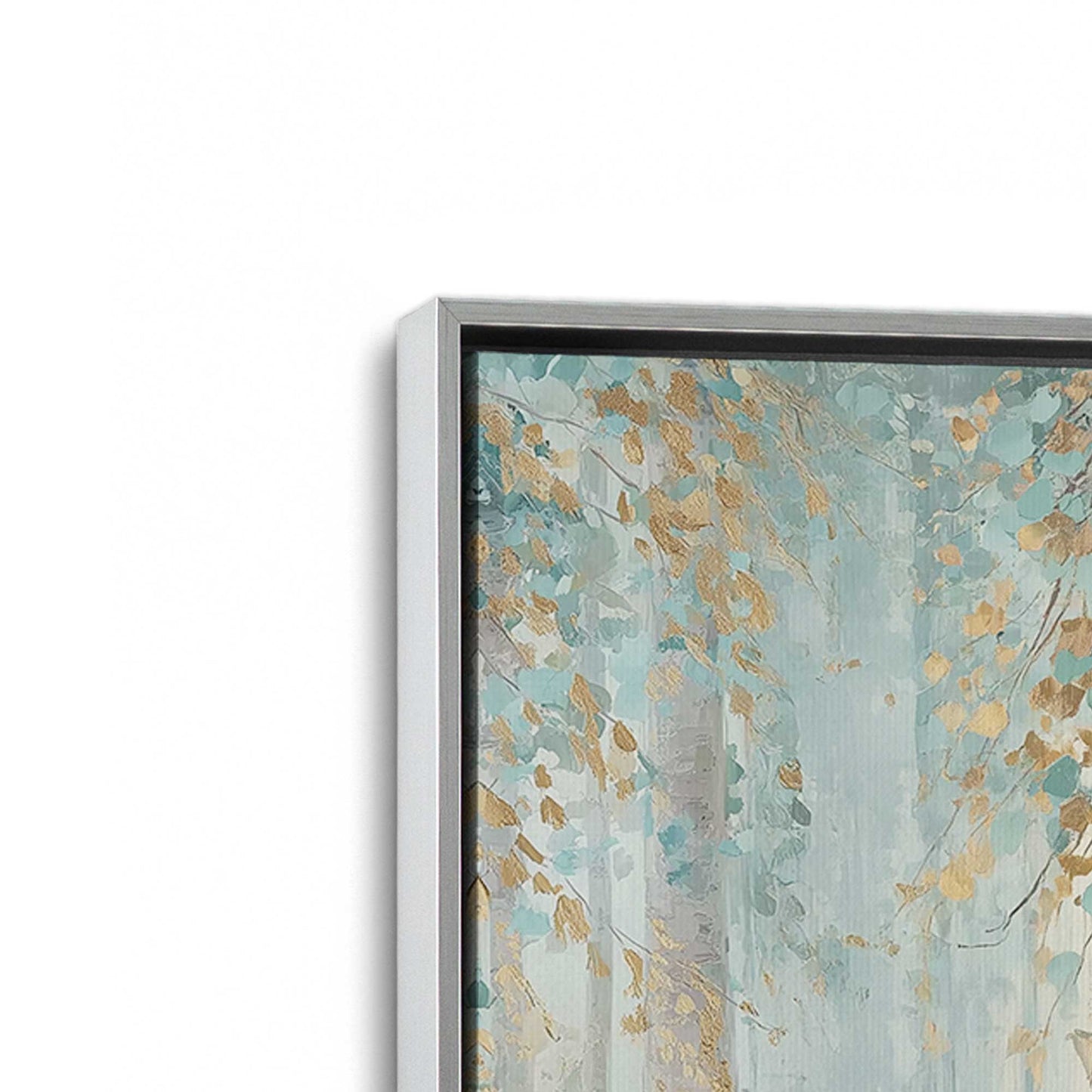 [Color:Polished Chrome], Picture of art in a Polished Chrome frame at an angle