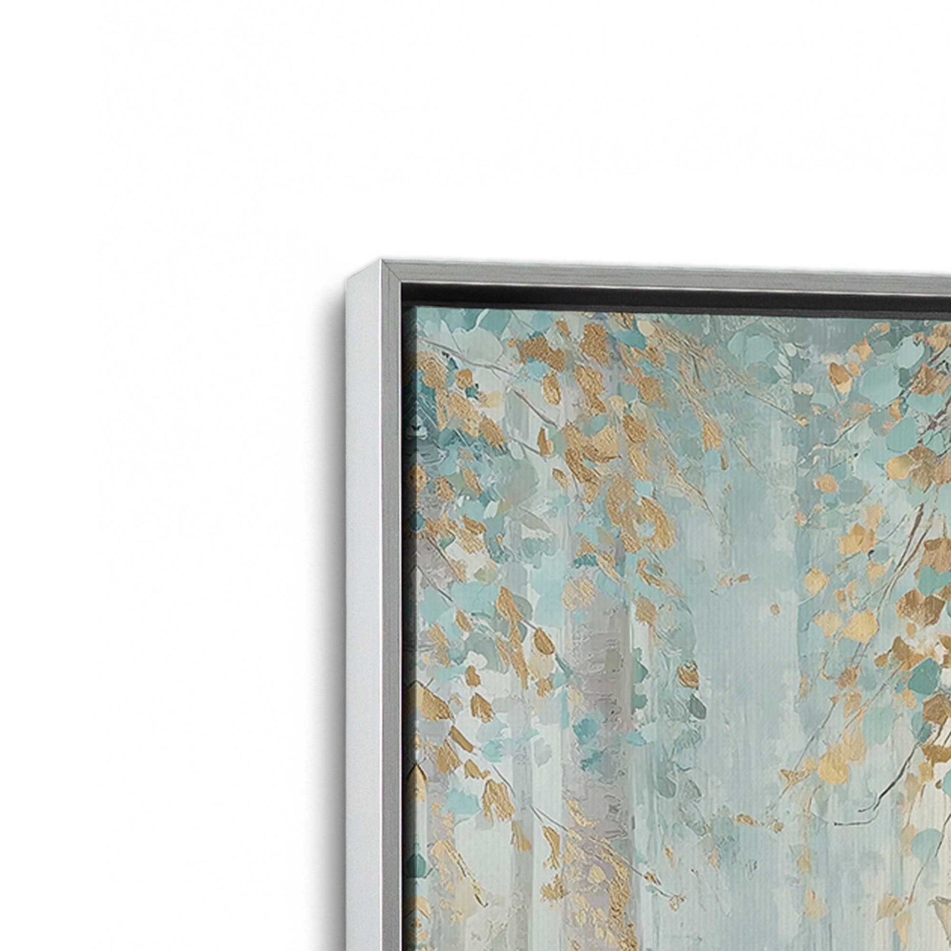 [Color:Polished Chrome], Picture of art in a Polished Chrome frame at an angle
