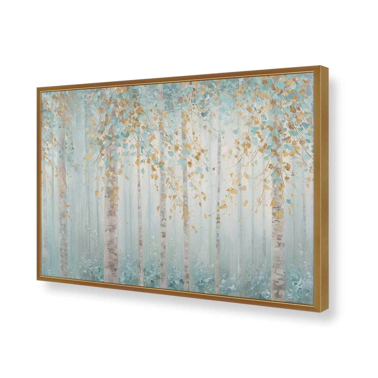 [Color:Polished Gold], Picture of art in a Polished Gold frame of the corner