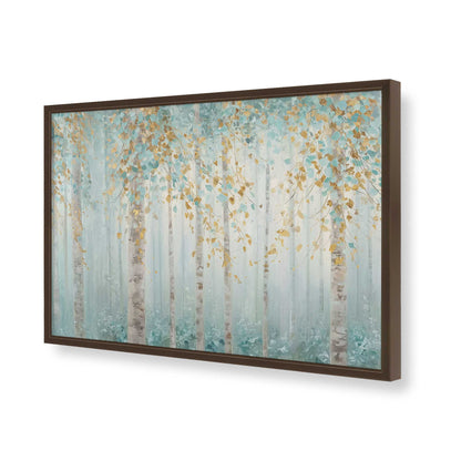 [Color:Brown], Picture of art in a Brown frame of the corner