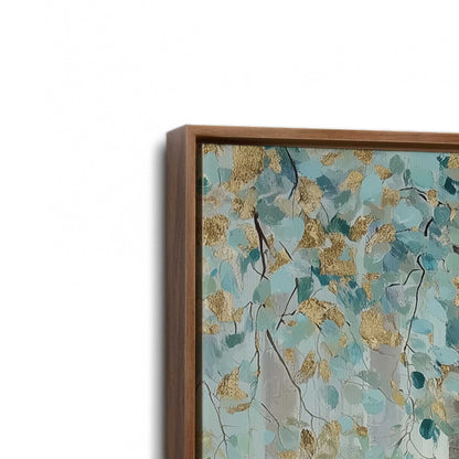 [Color:Walnut], Picture of art in a Walnut frame at an angle