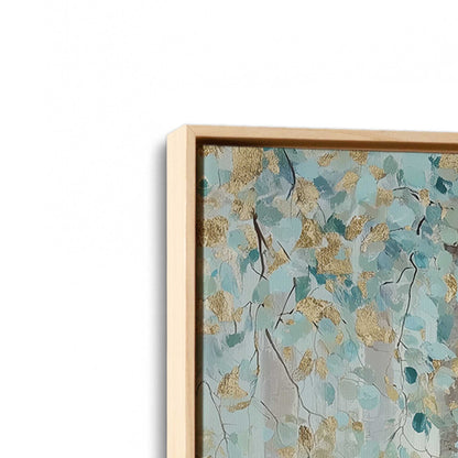 [Color:American Maple], Picture of art in a American Maple frame at an angle