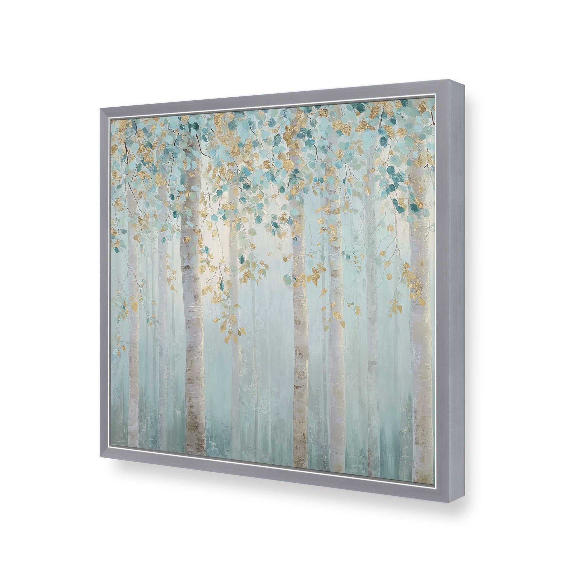 [Color:Polished Chrome], Picture of art in a Polished Chrome frame of the corner