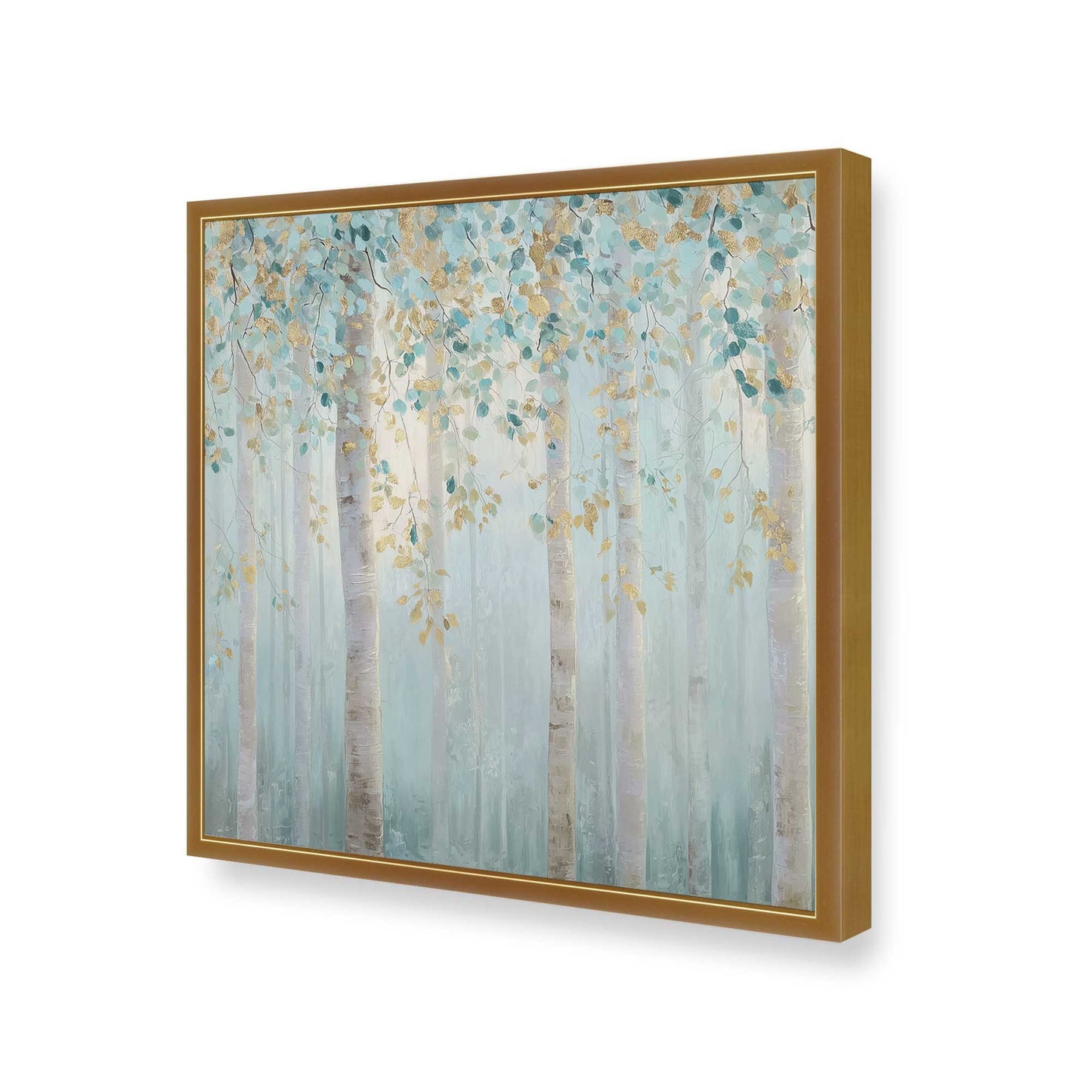 [Color:Polished Gold], Picture of art in a Polished Gold frame of the corner
