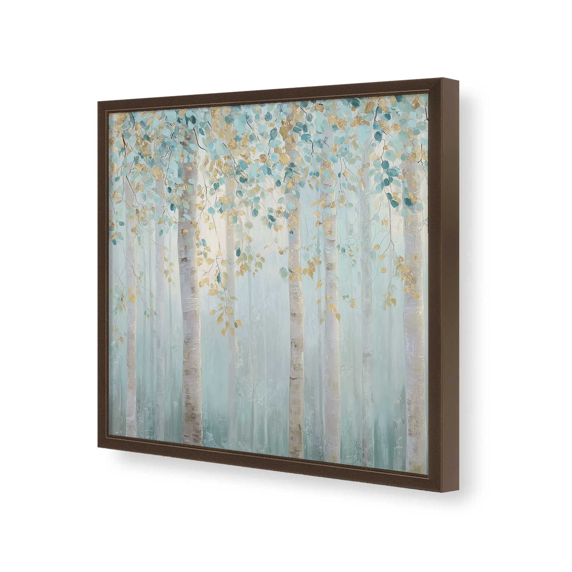 [Color:Espresso], Picture of art in a Espresso frame of the corner