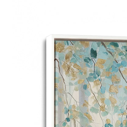 [Color:Opaque White], Picture of art in a White frame at an angle