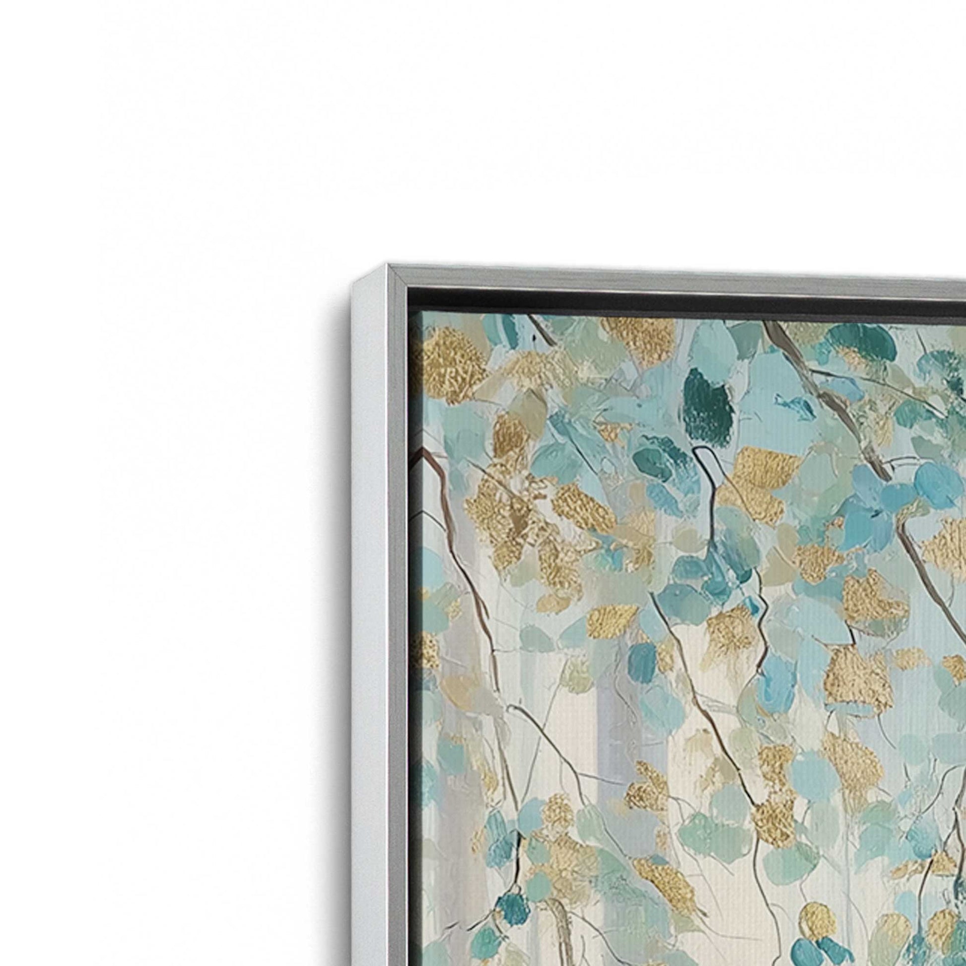 [Color:Polished Chrome], Picture of art in a Polished Chrome frame at an angle
