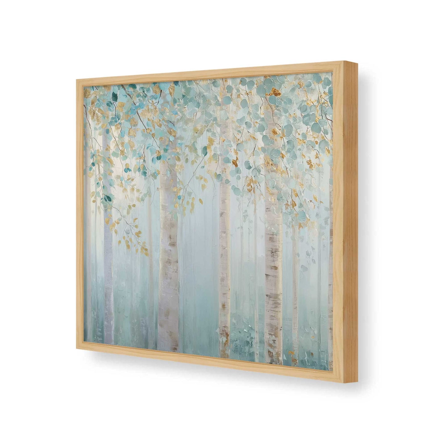 [Color:American Maple], Picture of art in a American Maple frame of the corner