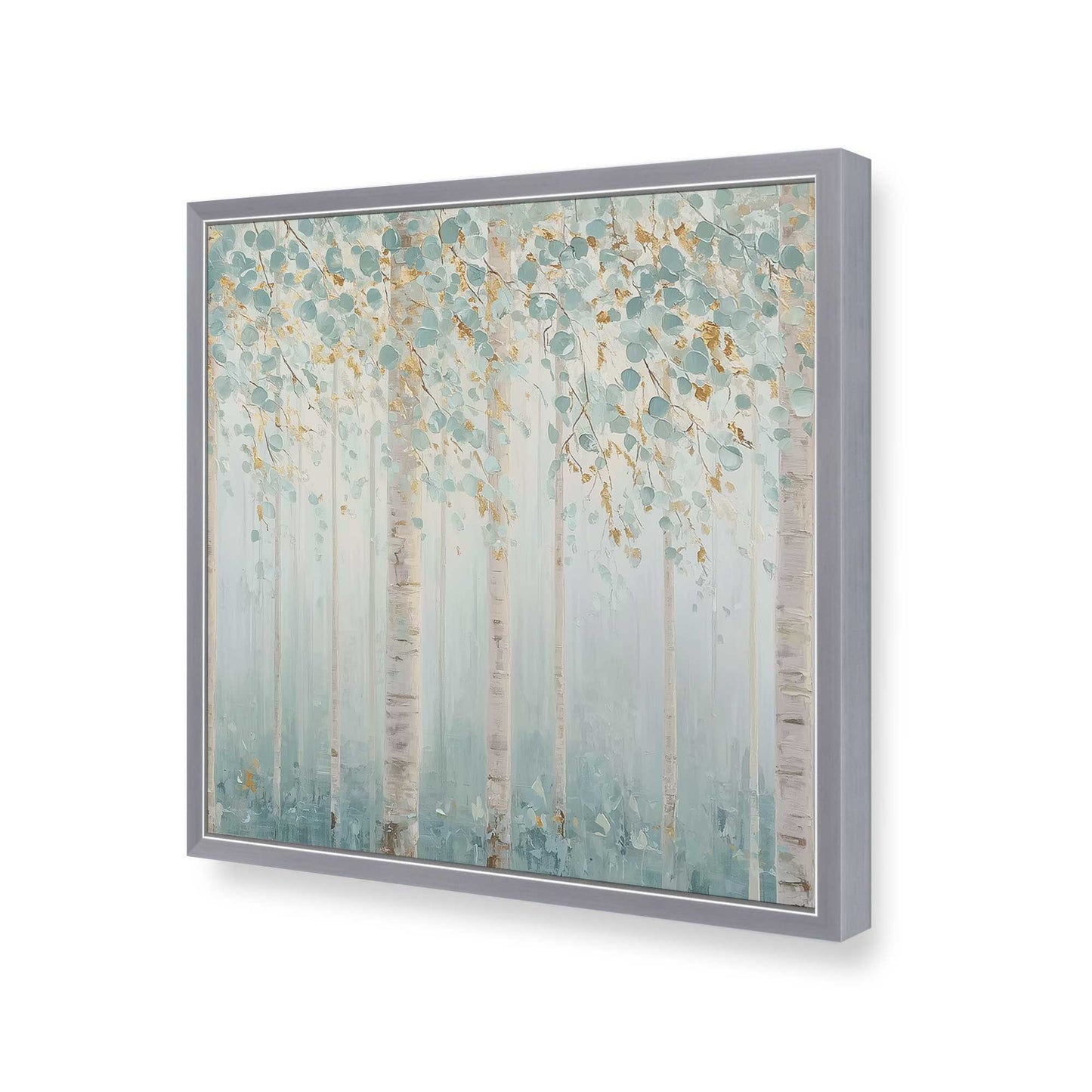 [Color:Polished Chrome], Picture of art in a Polished Chrome frame of the corner