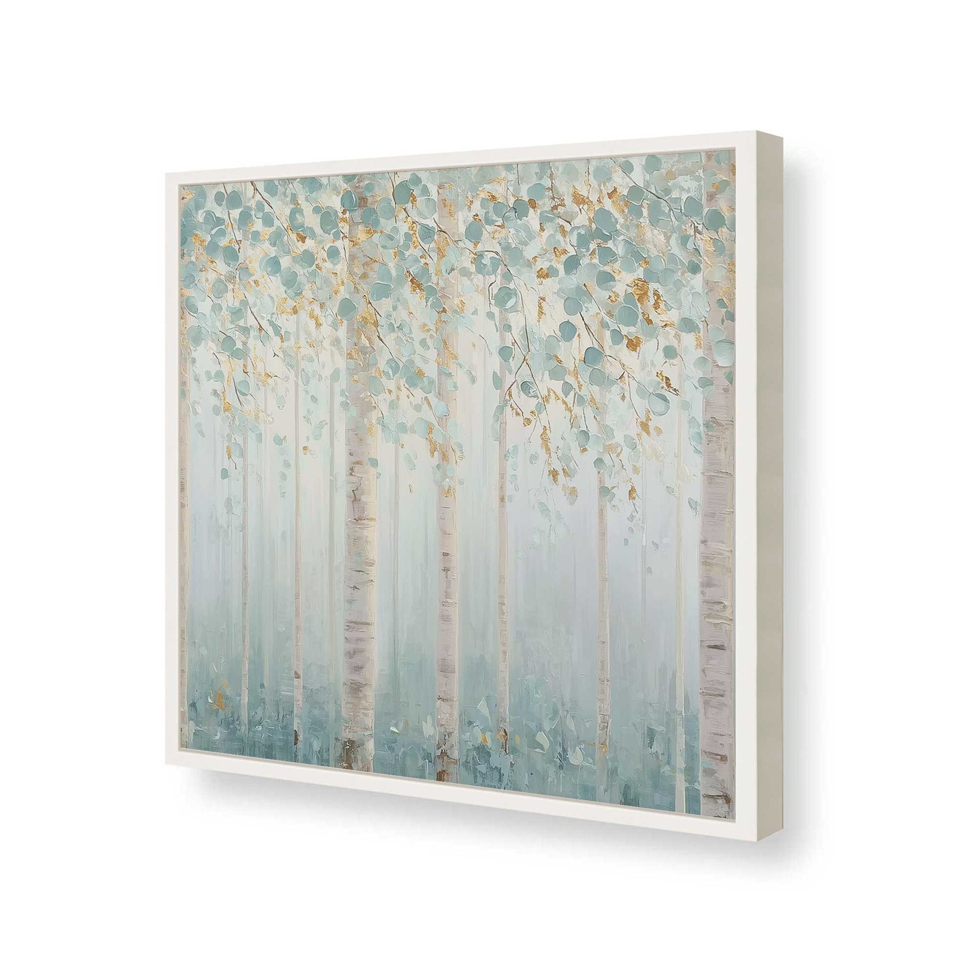[Color:Opaque White], Picture of art in a Opaque White frame of the corner