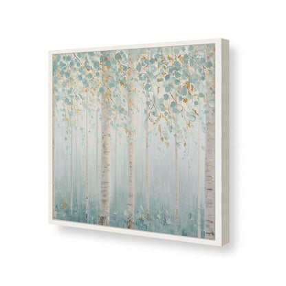 [Color:Opaque White], Picture of art in a Opaque White frame of the corner