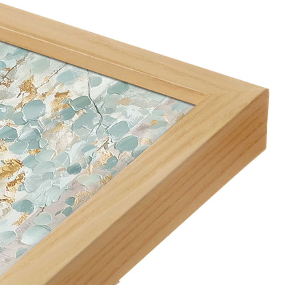 [Color:American Maple], Picture of art in a American Maple frame at an angle